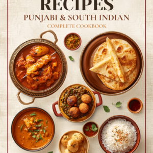 1000 Recipes – Punjabi & South Indian Complete Cookbook Book